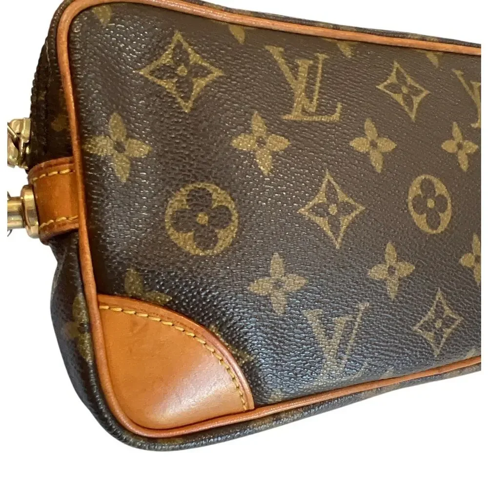 Louis Vuitton Marly Dragonne PM Clutch Bag w/ COA TH0920 Authentic Vintage EUC